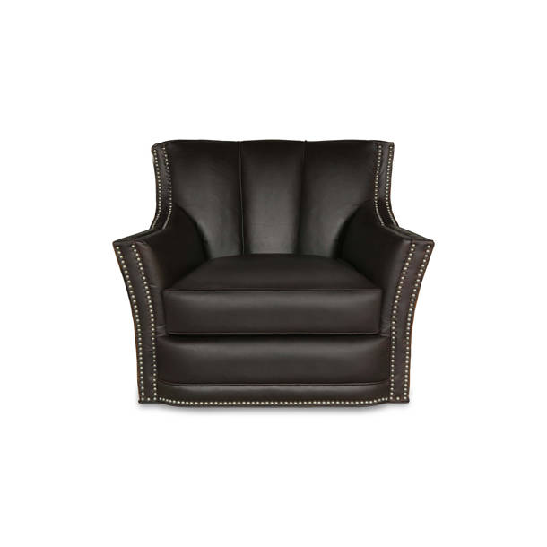 Eleanor Rigby Savoy 33" Wide Genuine Leather Manual Club Recliner Wayfair